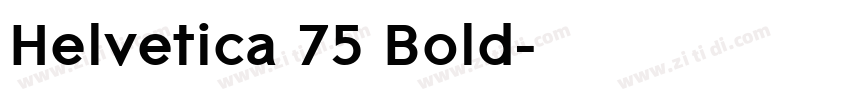 Helvetica 75 Bold字体转换